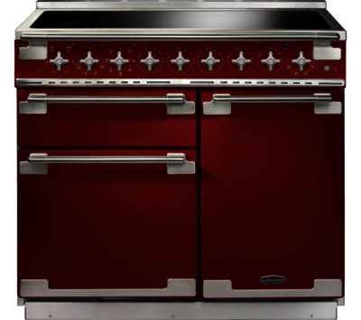 RANGEMASTER  Elise 100 Electric Induction Range Cooker - Red & Chrome